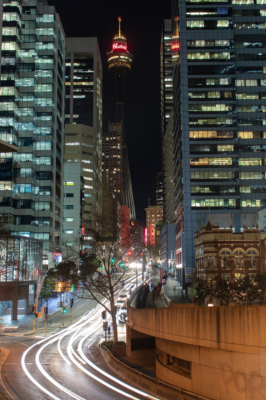 sydney  street  night free photo