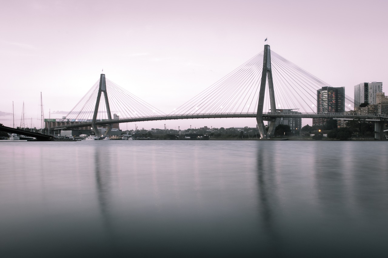 sydney  anzac  bridge free photo