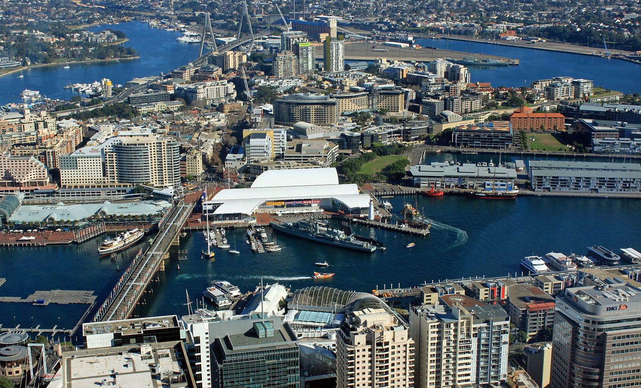 sydney darling harbour port free photo