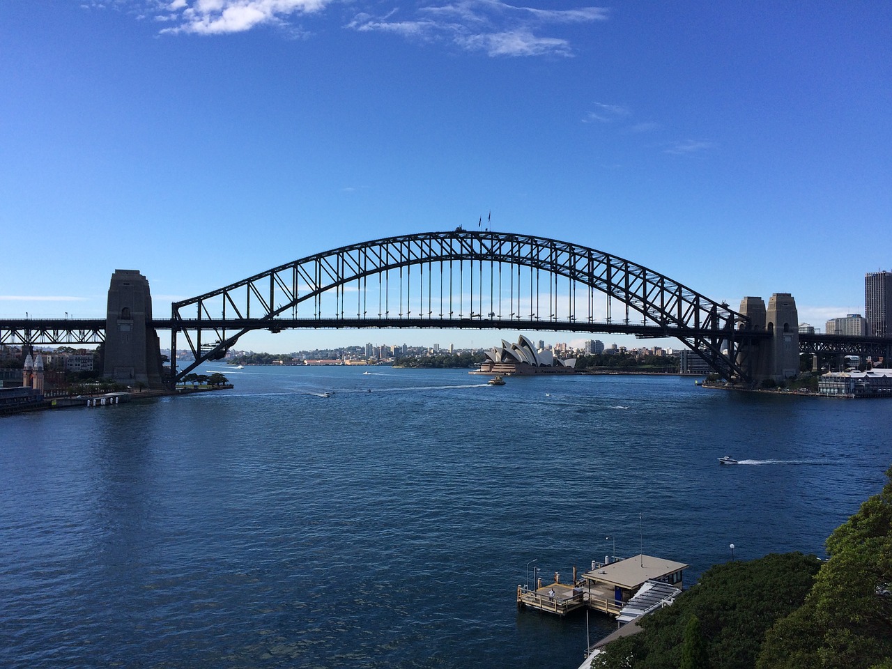 sydney bridge australia free photo