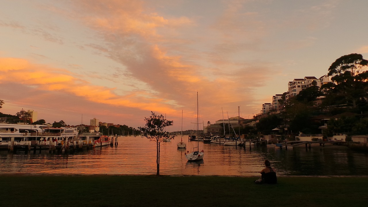 sydney australia sunset free photo