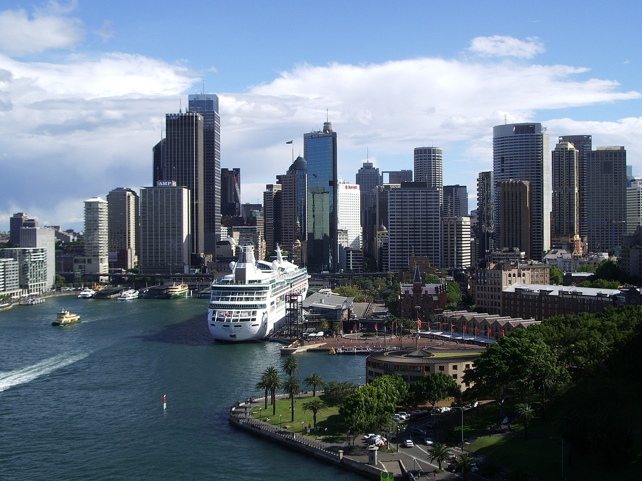 sydney cityscape harbour free photo