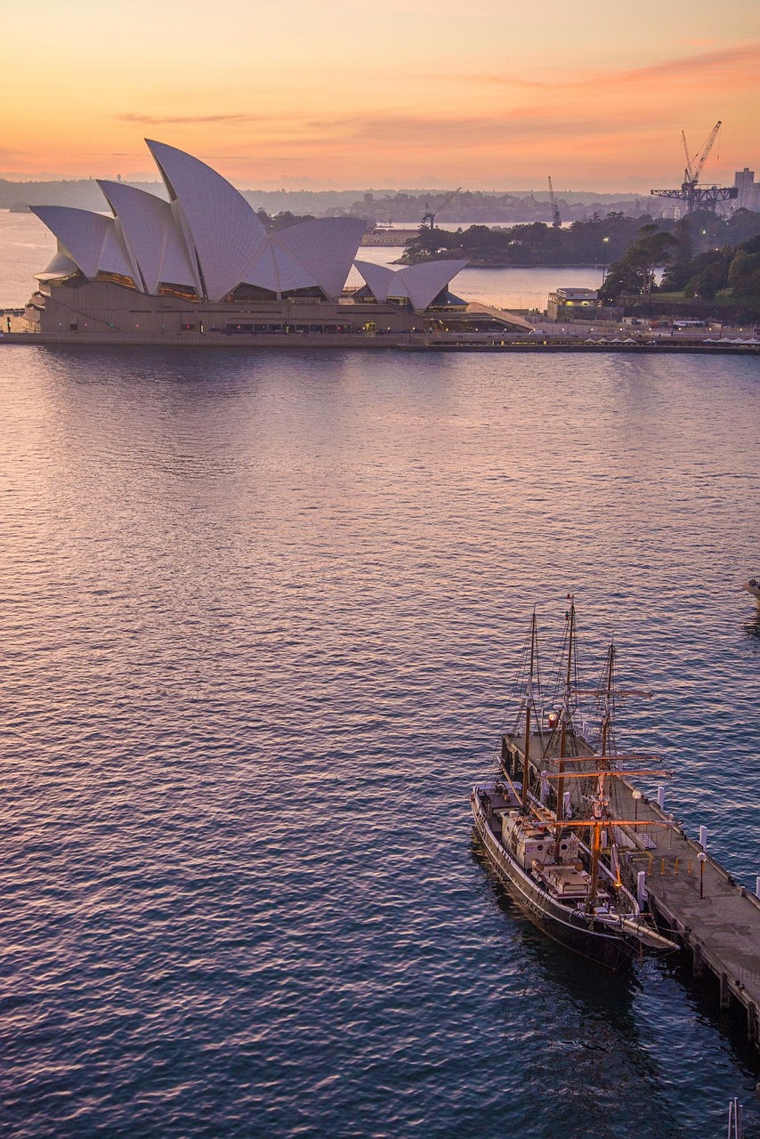 sydney opera house tall ship sydney free photo