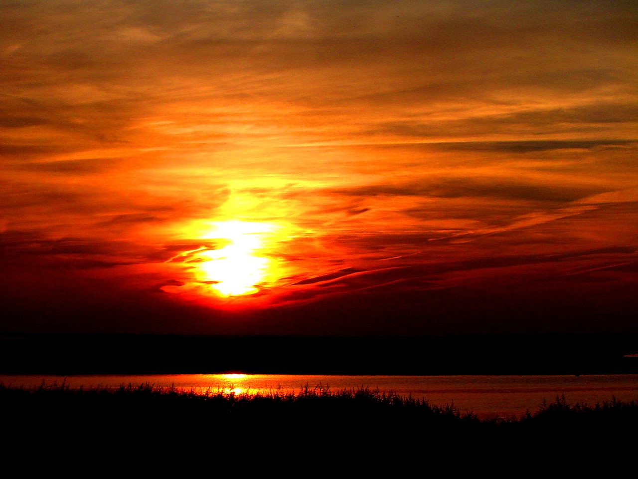 sylt sunset red free photo