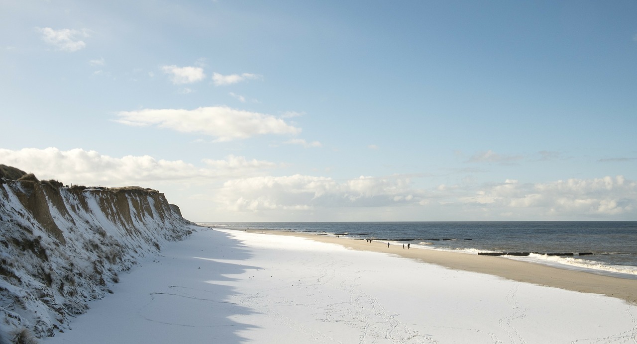 sylt north sea red cliff free photo
