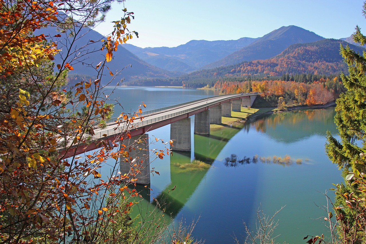 sylvenstein sylvenstein bridge bridge free photo