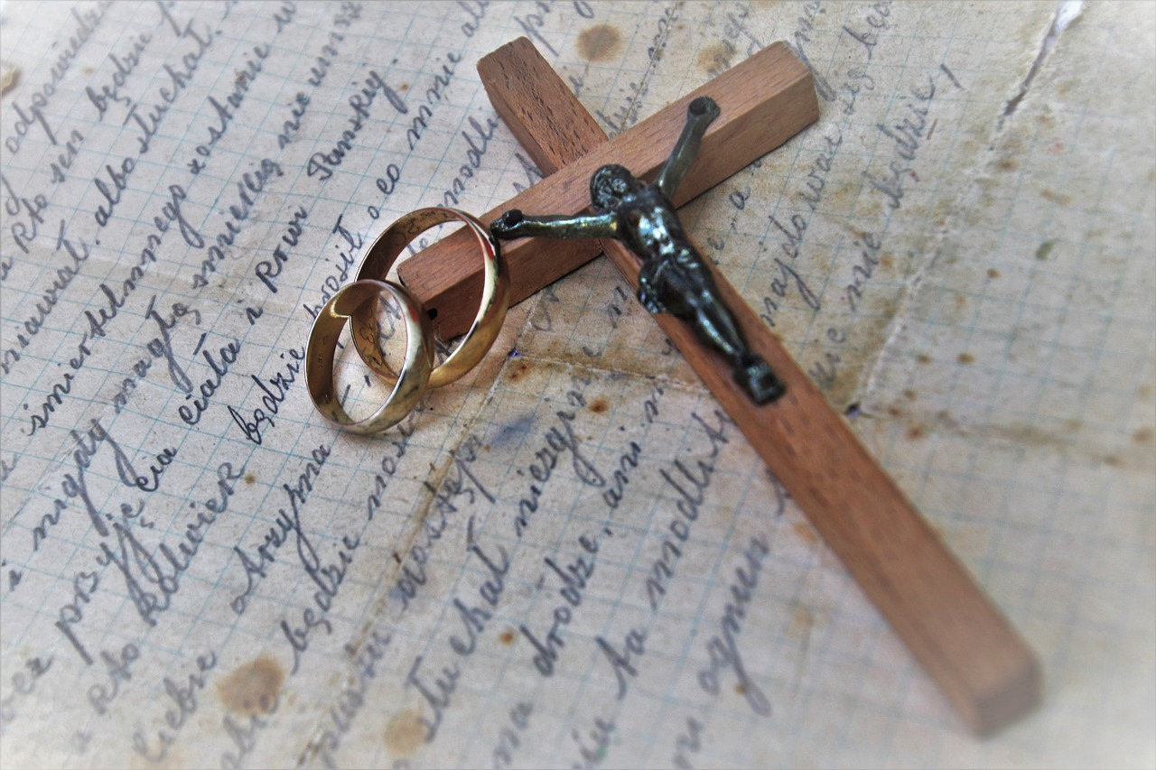 symbol  christ  wedding rings free photo