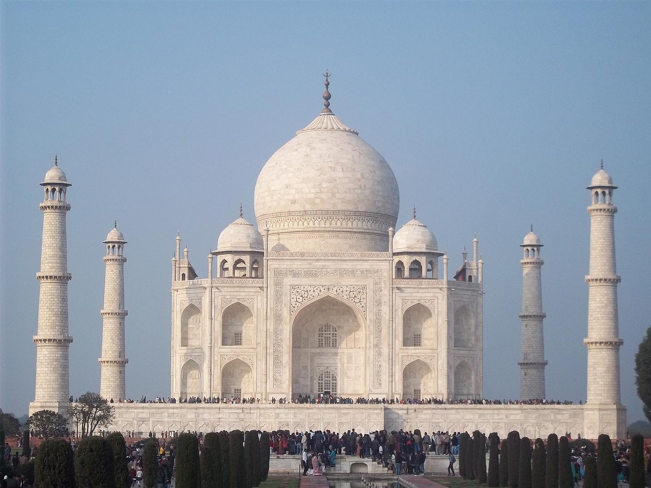 taj mahal india agra free photo