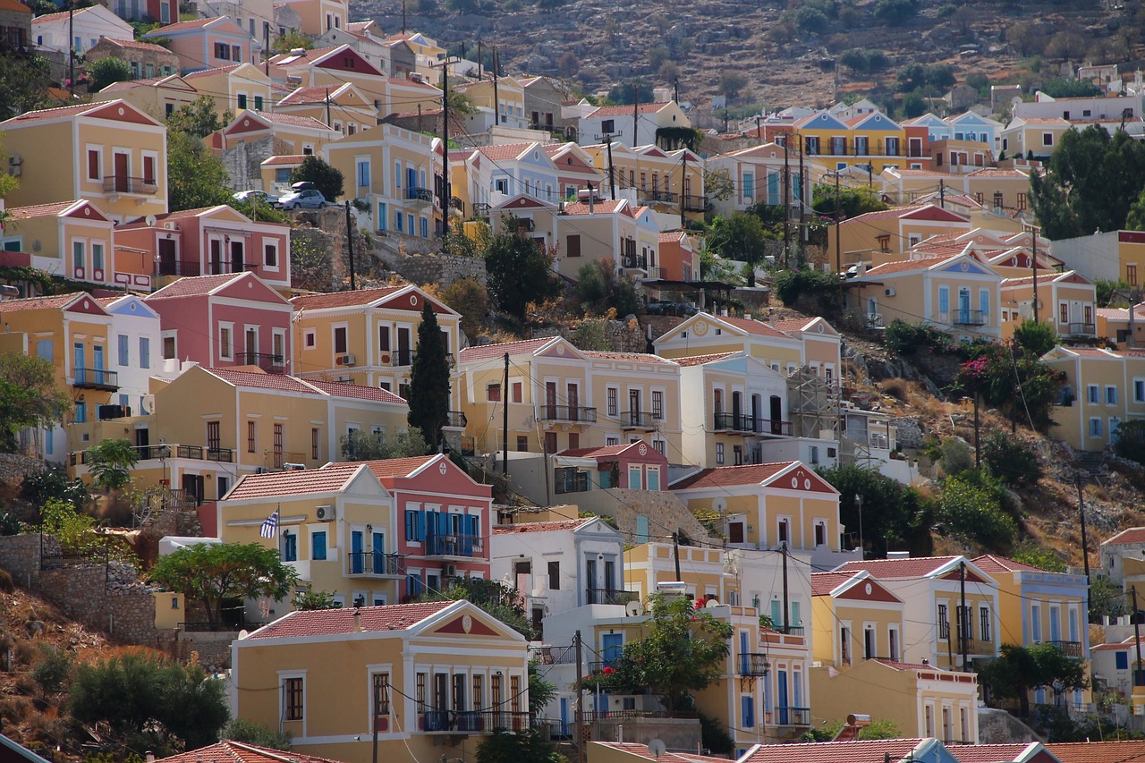 symi  greece  city free photo