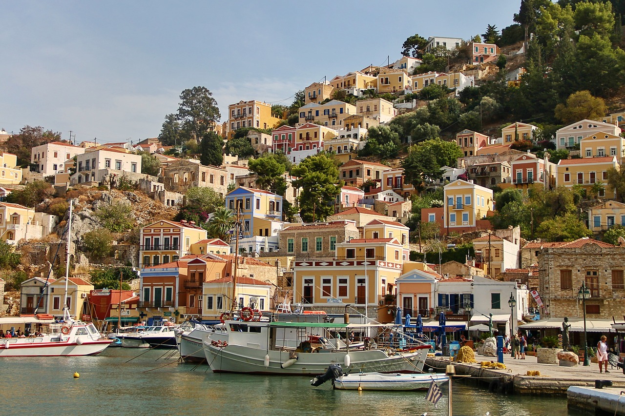 symi  greece  city free photo