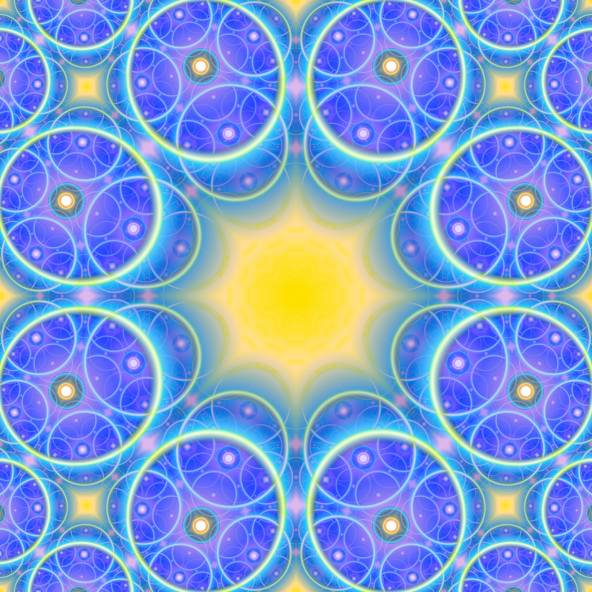blue symmetric pattern free photo