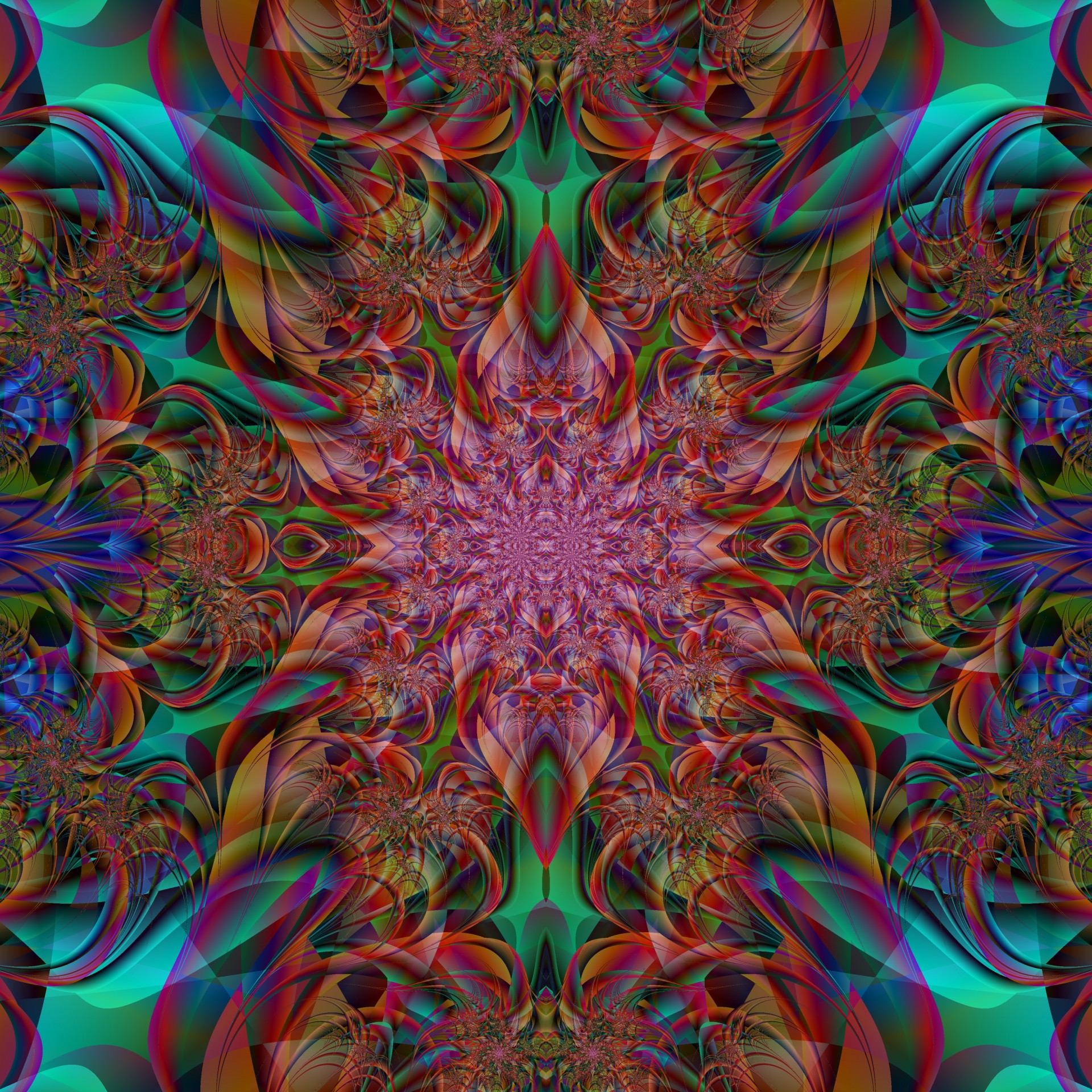 symmetric fractal matrix free photo