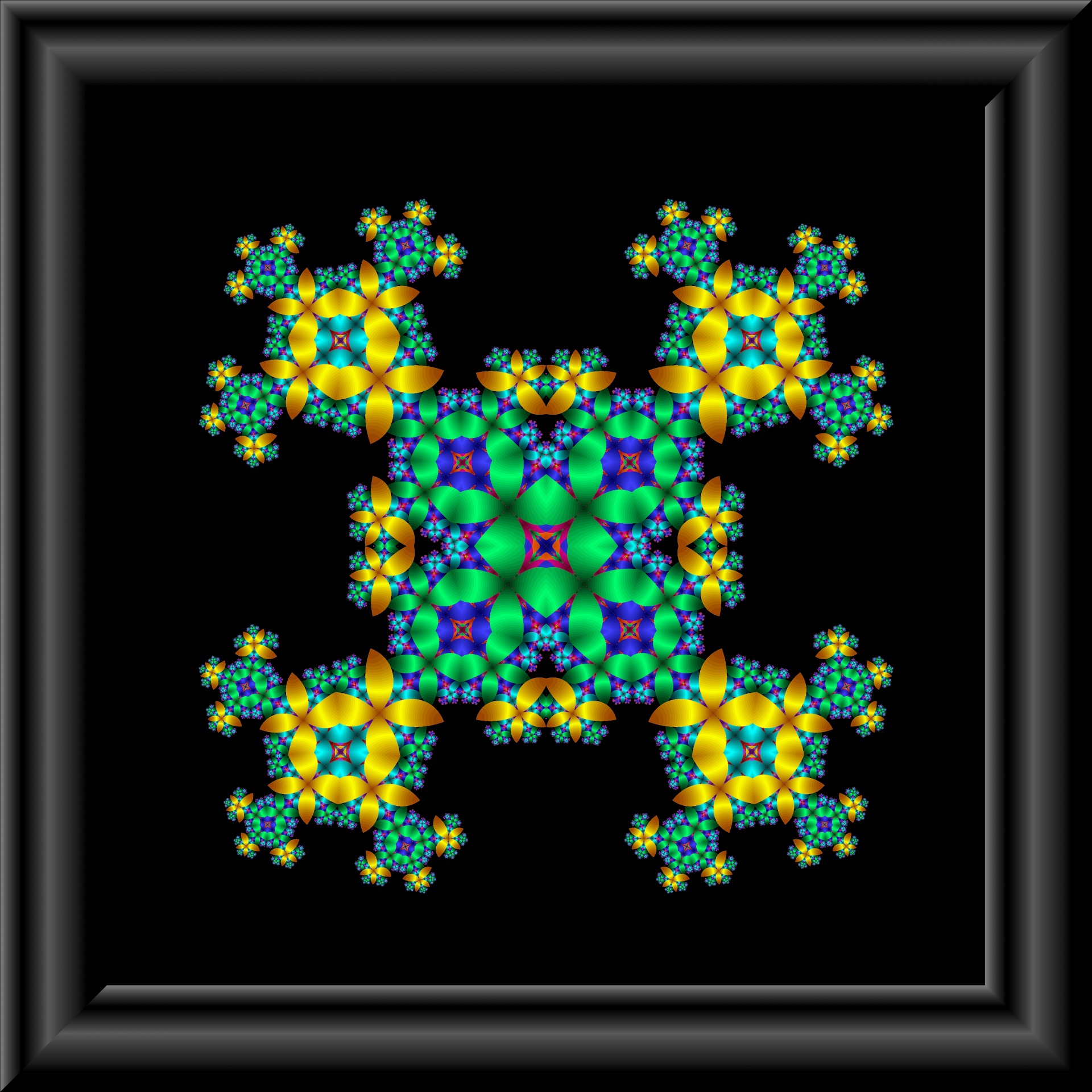 symmetric fractal image free photo