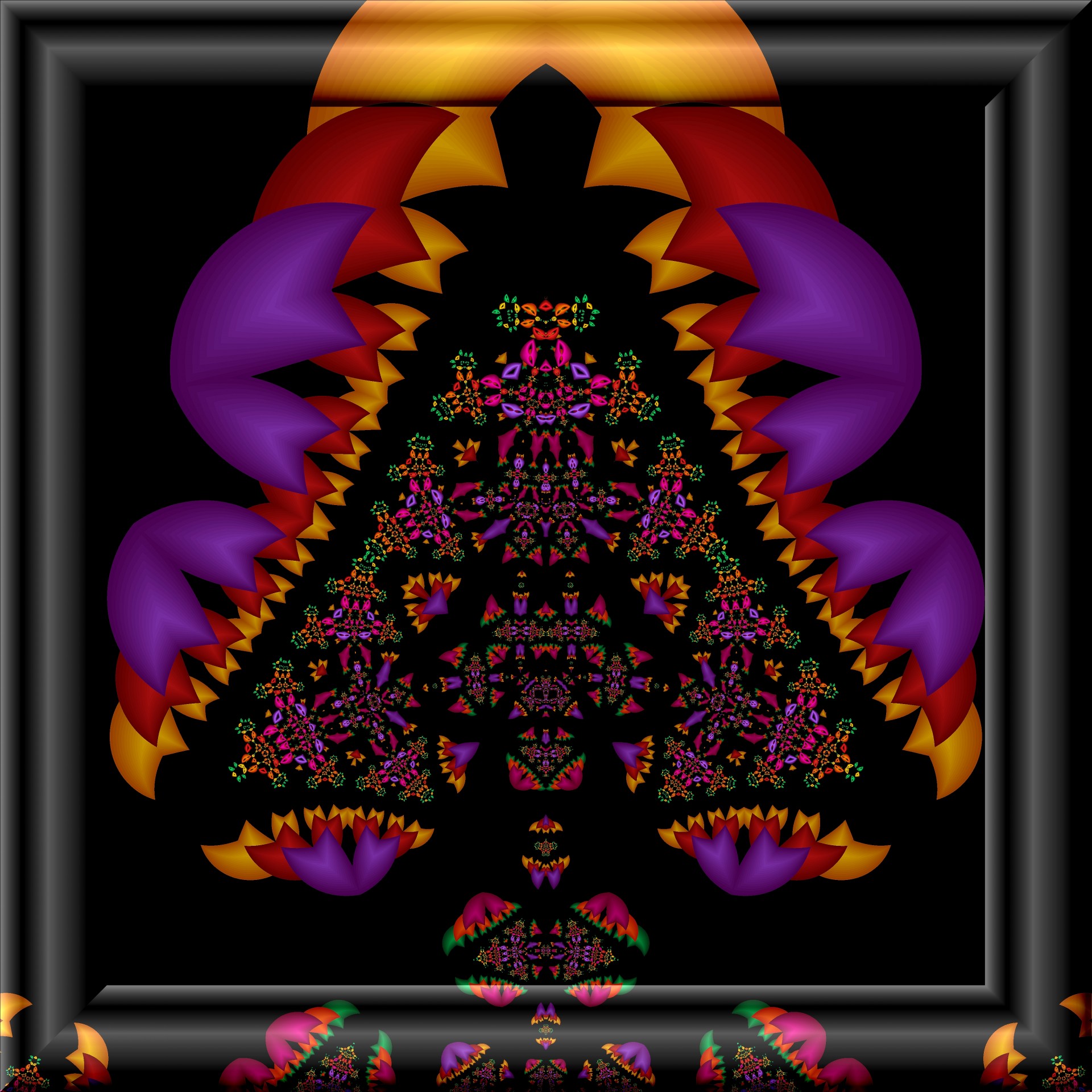 symmetric fractal image free photo