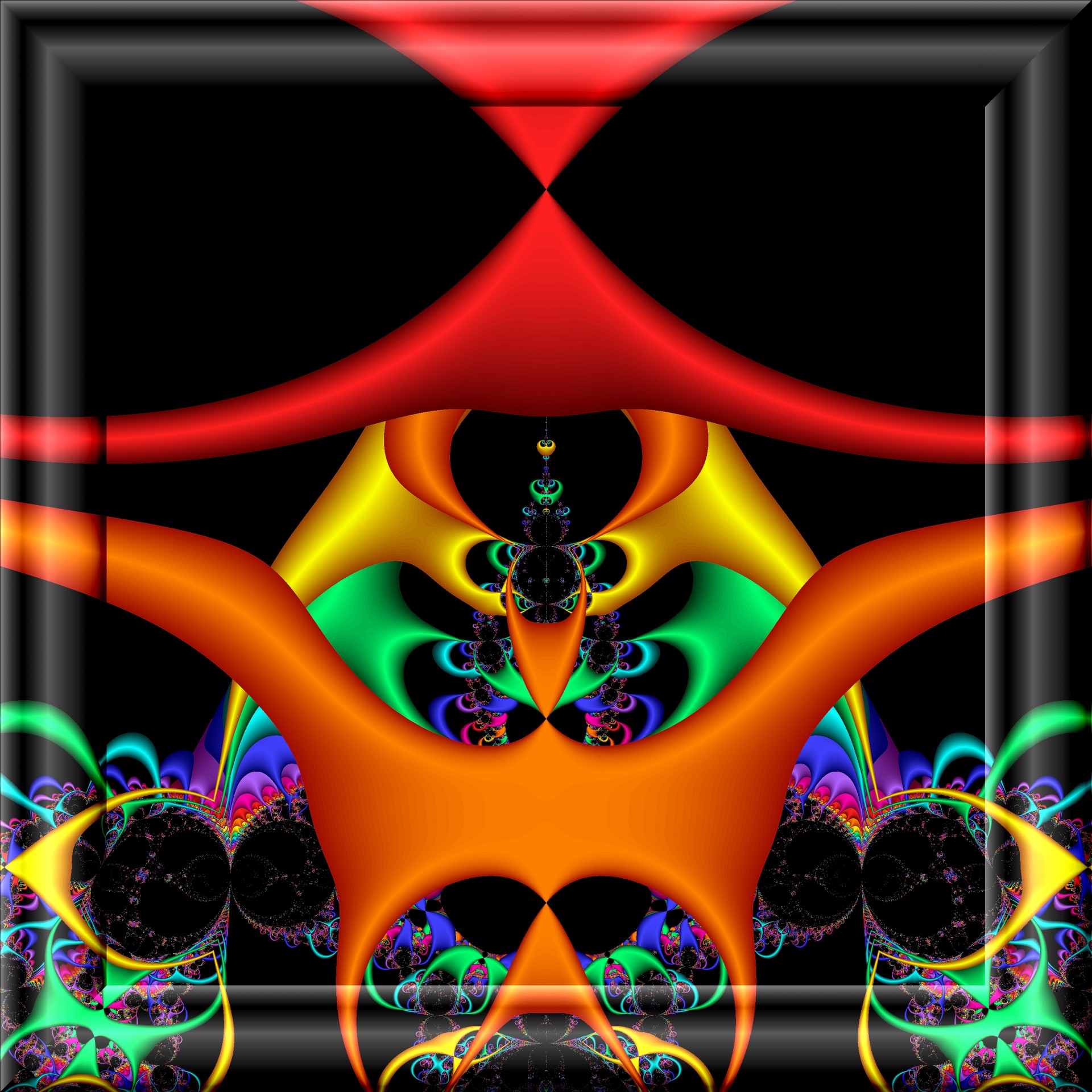 symmetric fractal 3d free photo