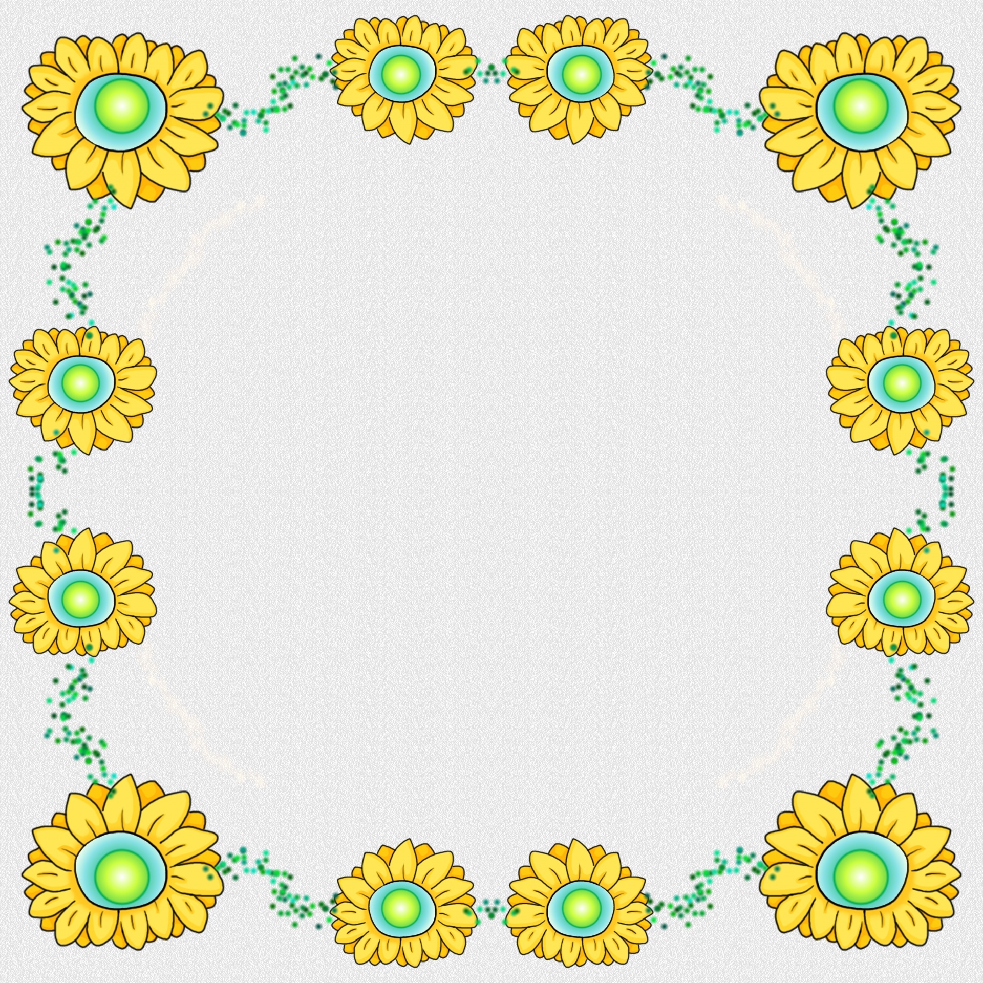 yellow flowers symmetric free photo