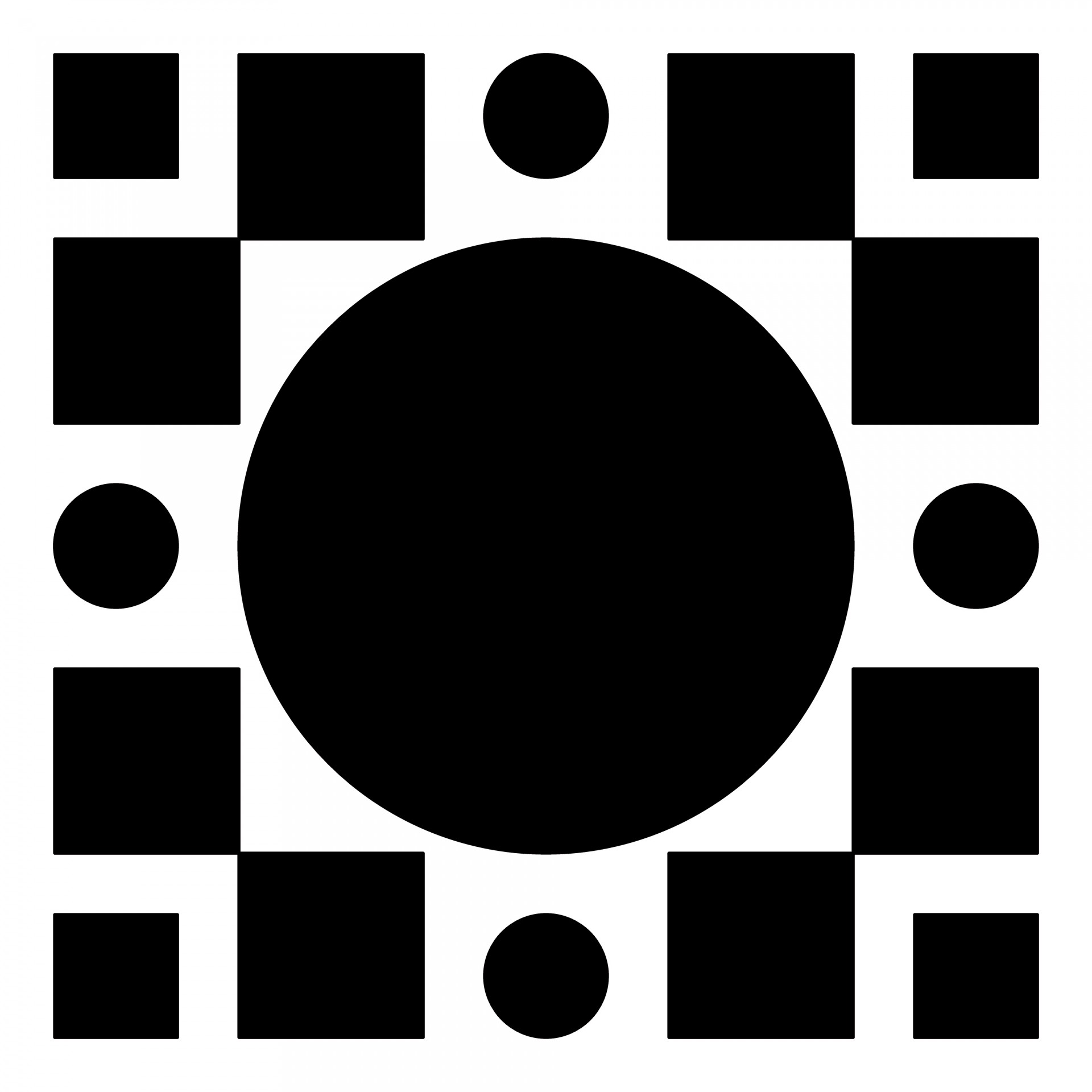 black symmetric tiles free photo