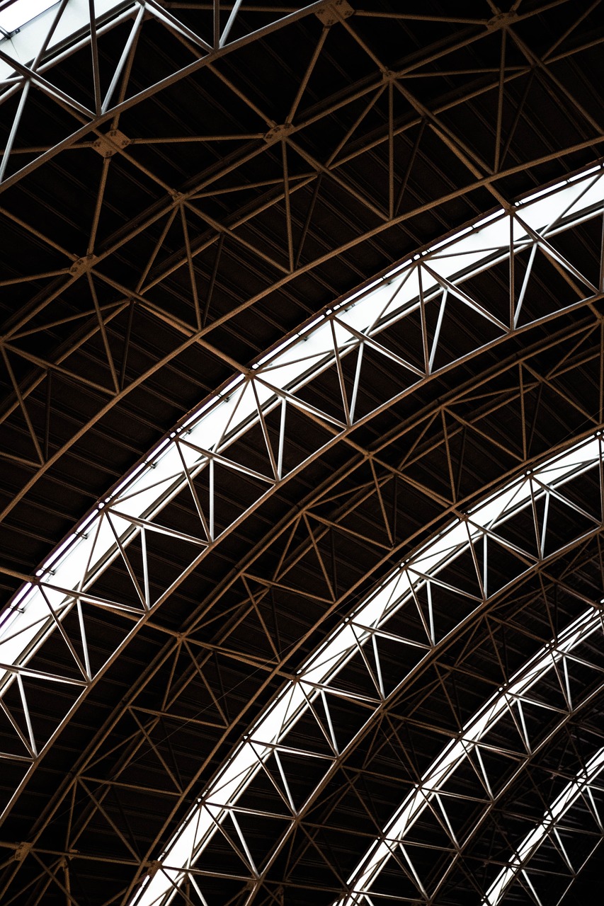 symmetrical building airport free photo