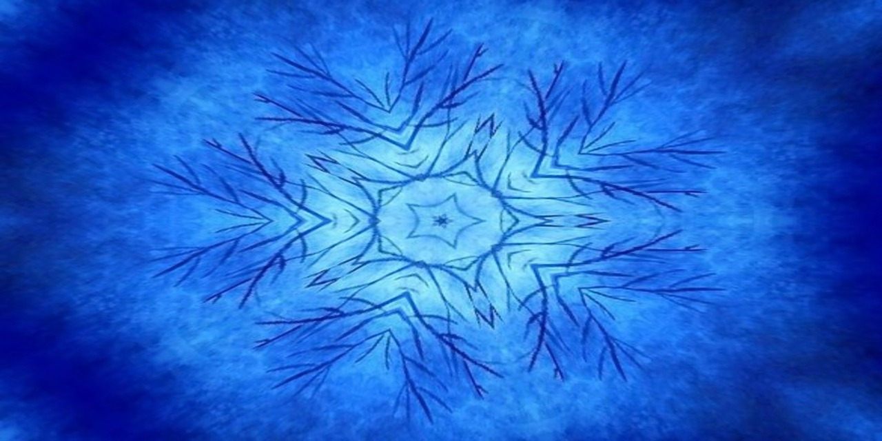 symmetry kaleidoscope blue free photo