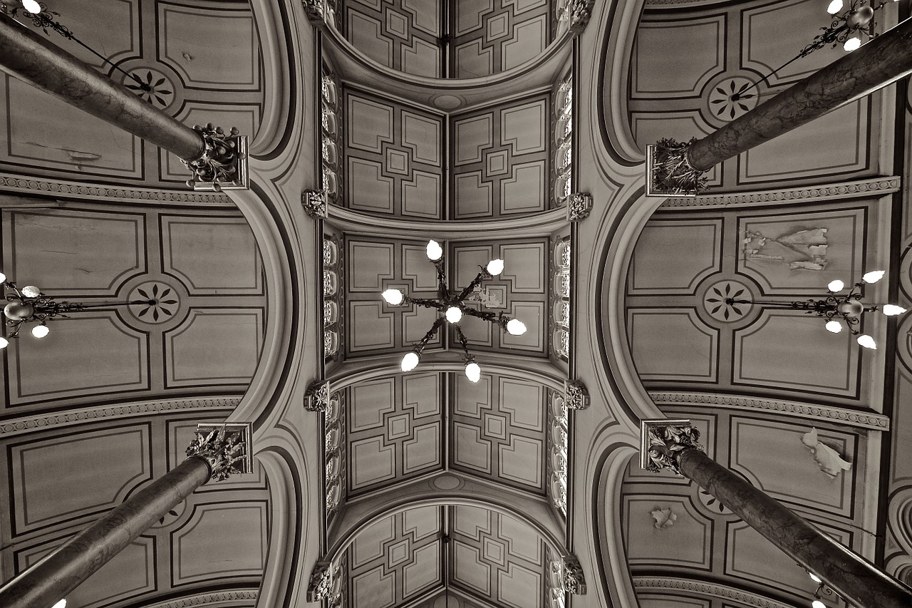 synagogue ceiling brighton free photo