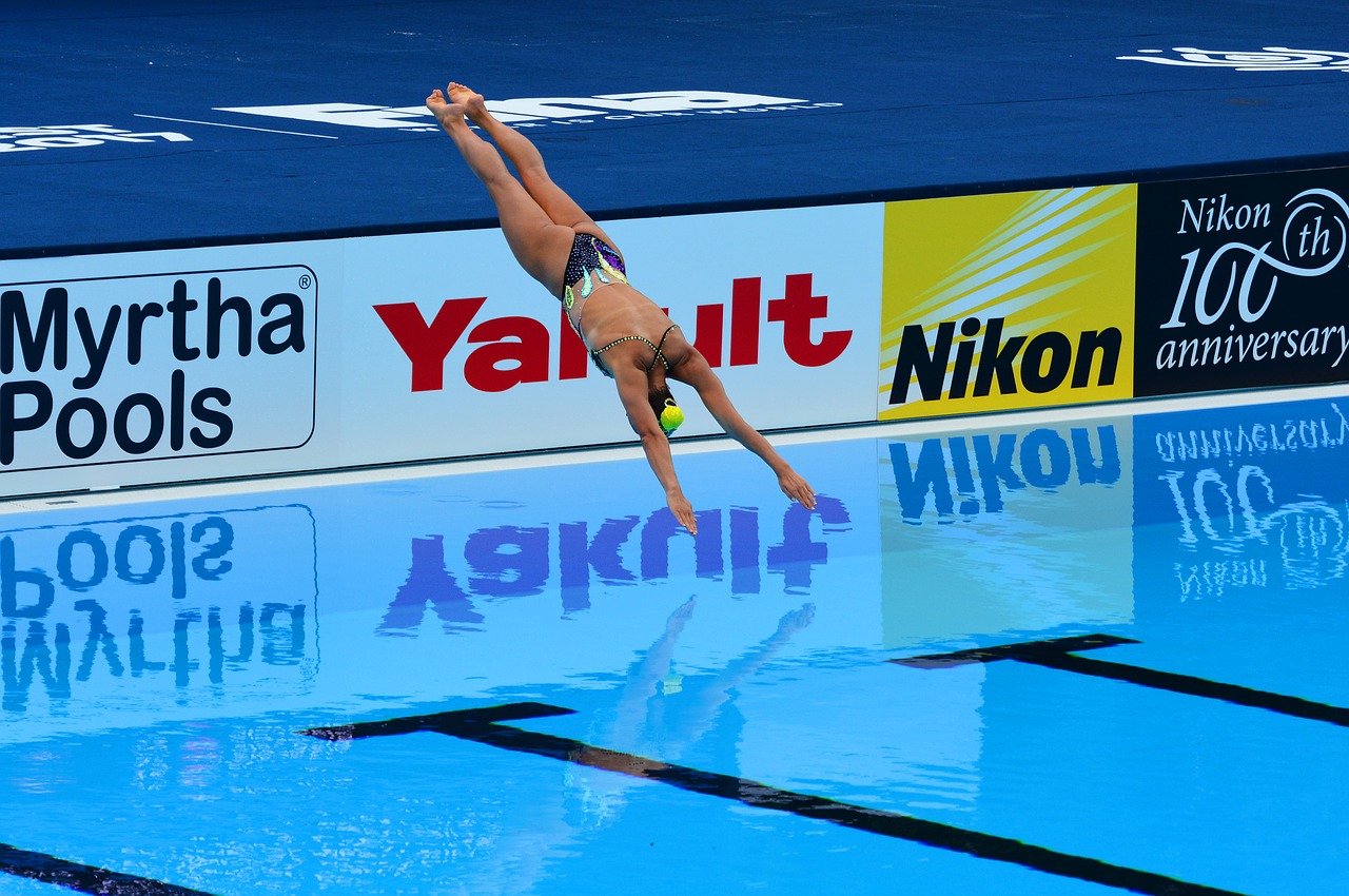 synchronized swimming world cup budapest free photo