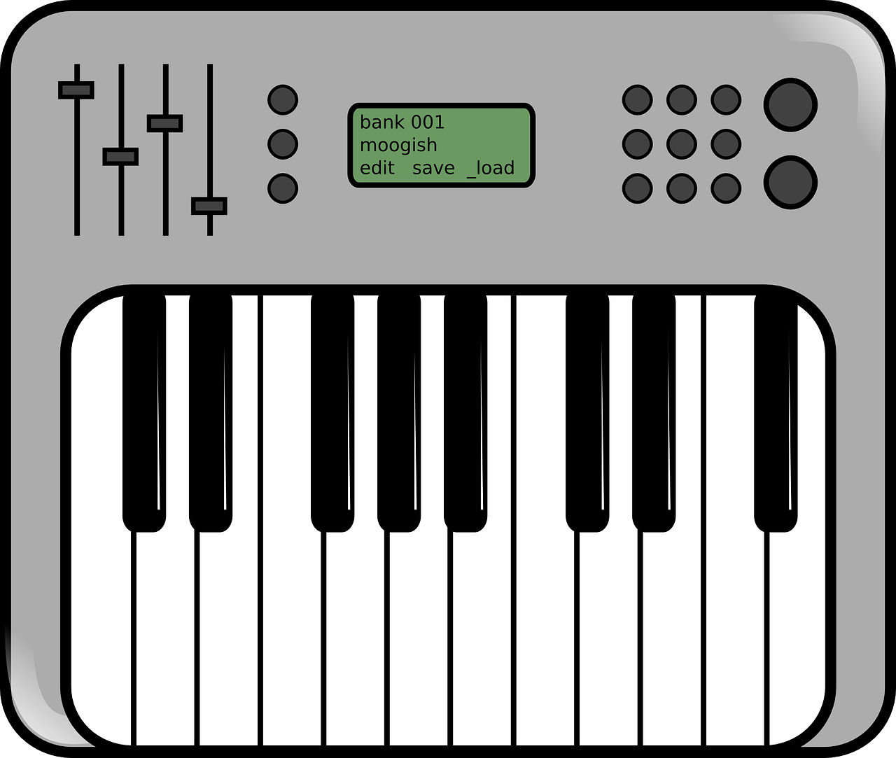 synthesizer keyboard sound free photo