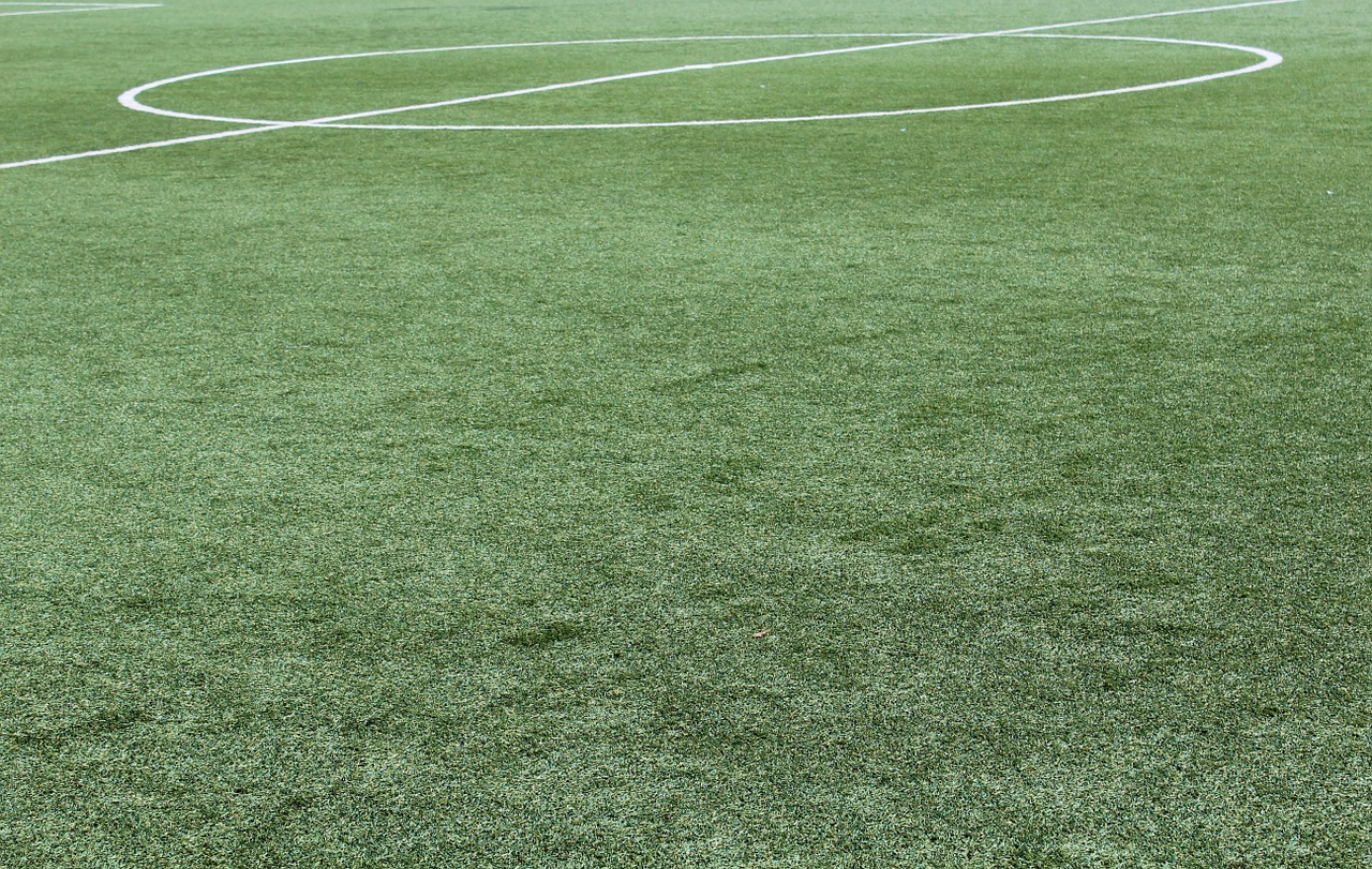 synthetic grass midfield football free photo