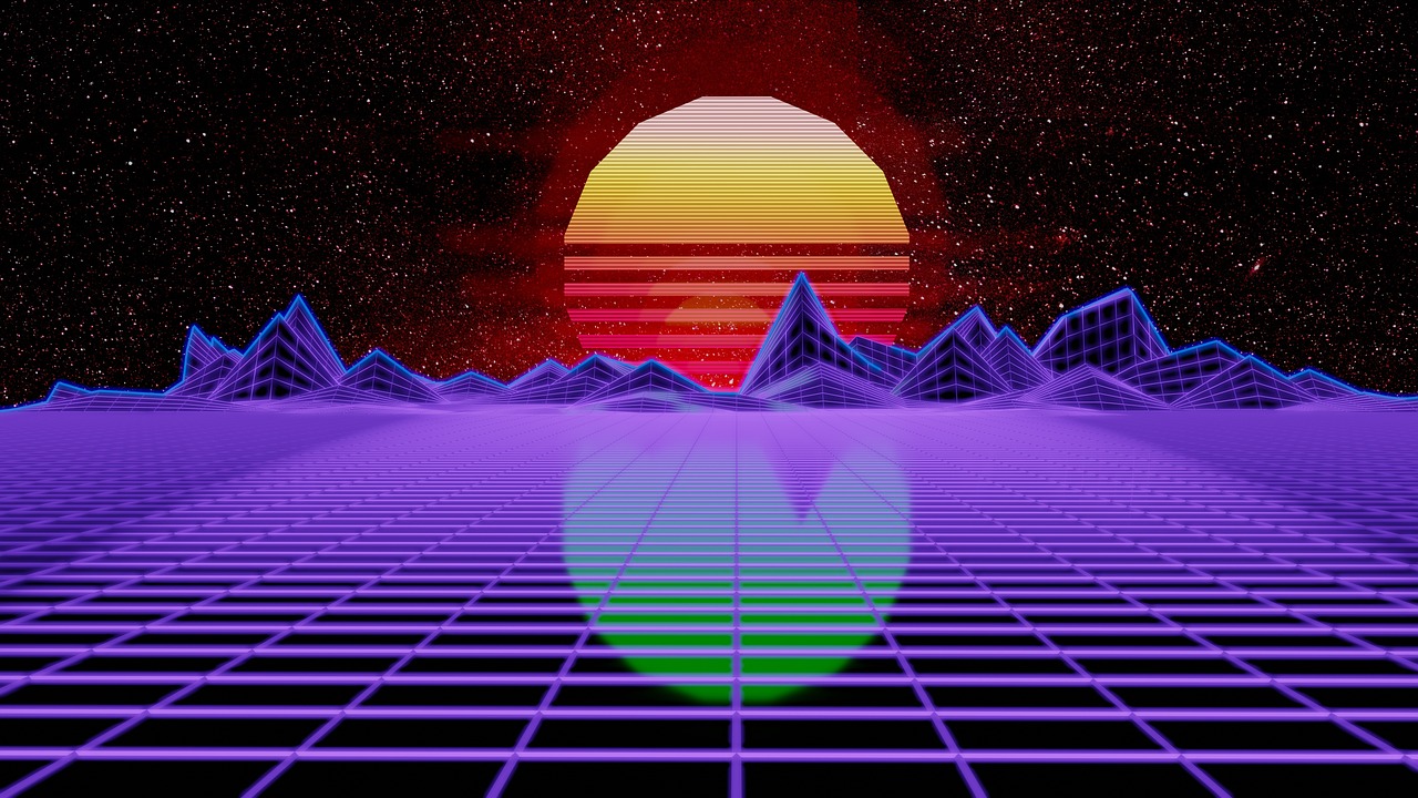 synthwave  retrowave  synth free photo