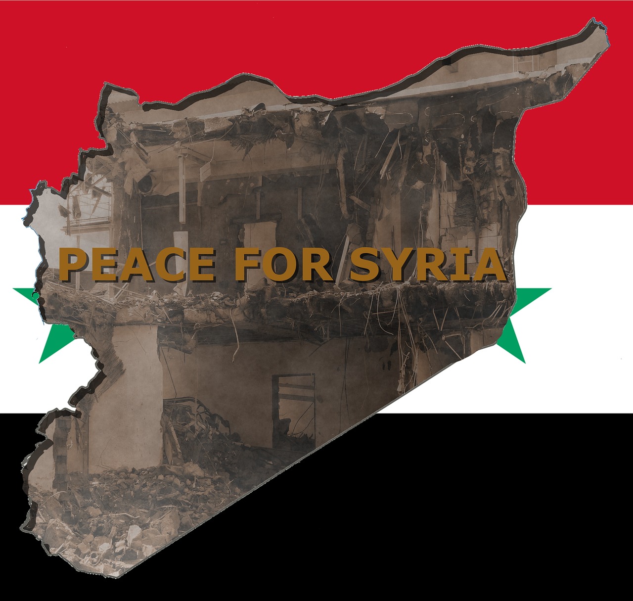 syria war destruction free photo
