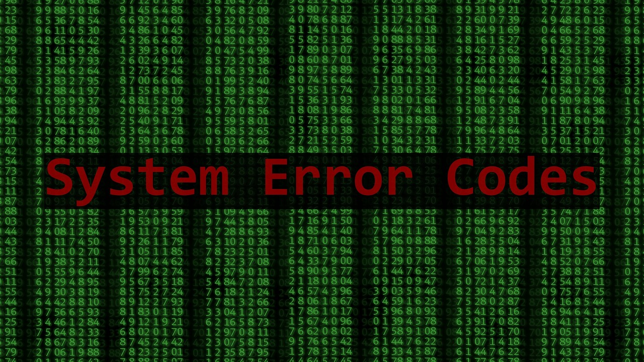 system error codes database system free photo