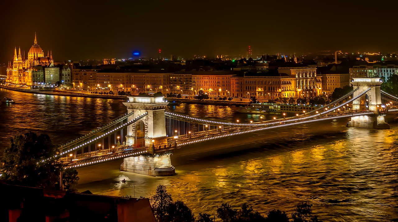 szechenyi chain bridge architecture landmark free photo