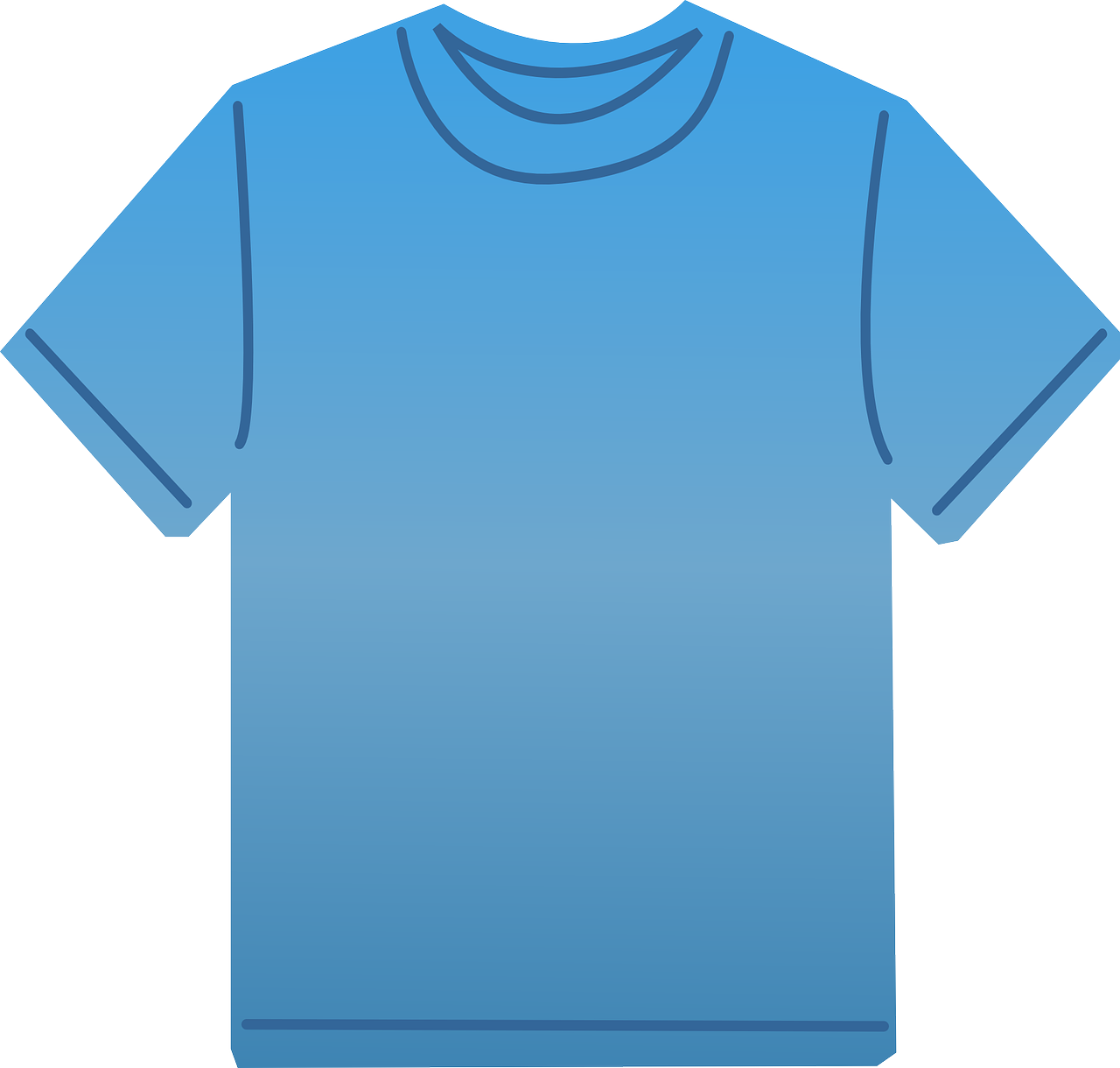 t-shirt blue clothes free photo