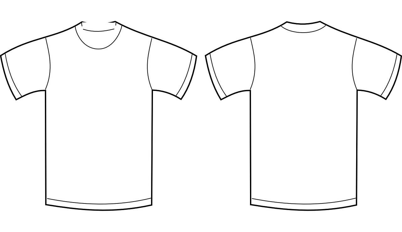 White t shirt template Royalty Free Vector Image