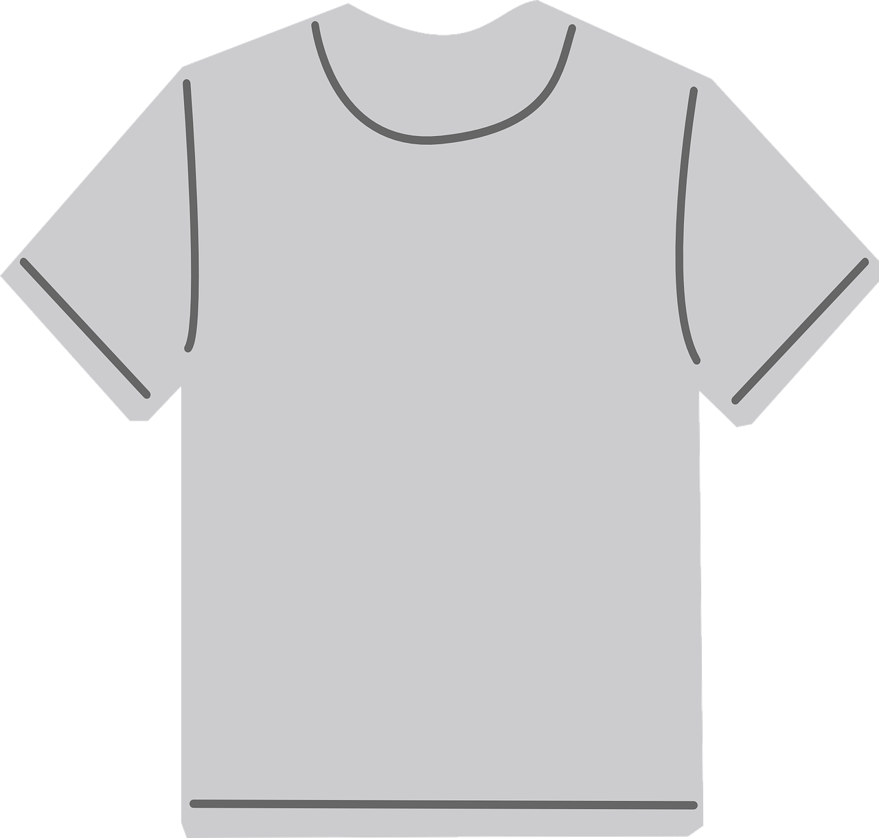 T-shirt,shirt,gray,front,fashion - free image from needpix.com