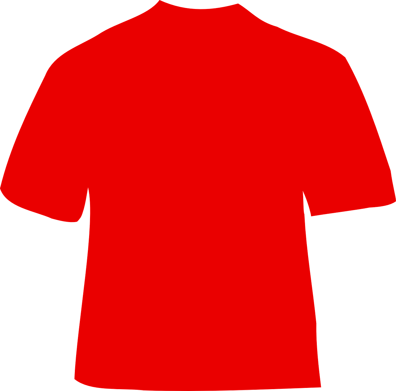 T-shirt,shirt,red,plain,cotton - free image from needpix.com