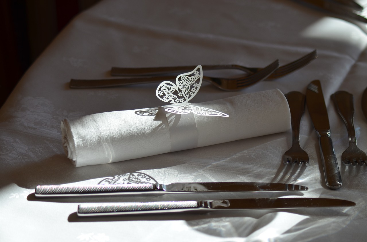 table table wedding cutlery free photo