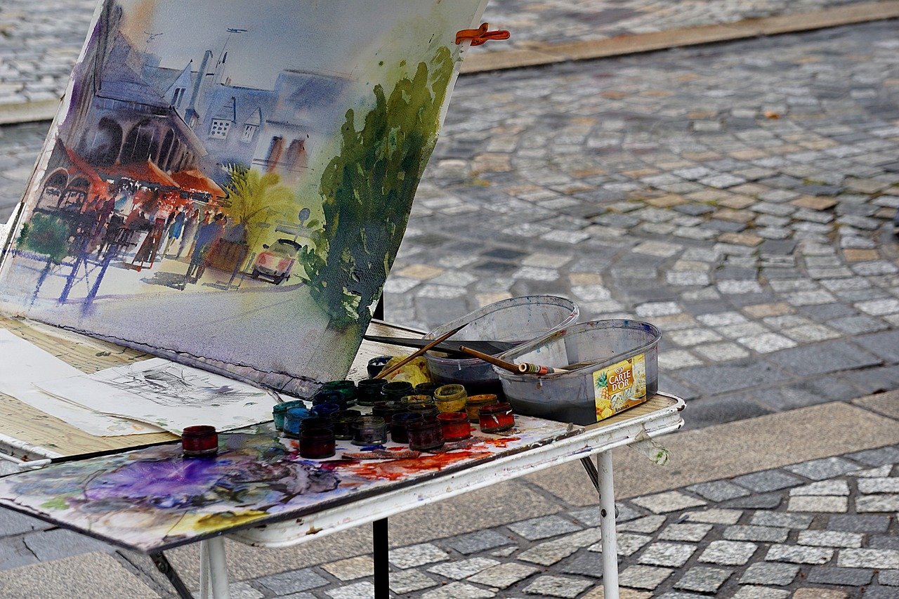 table painting artist free photo