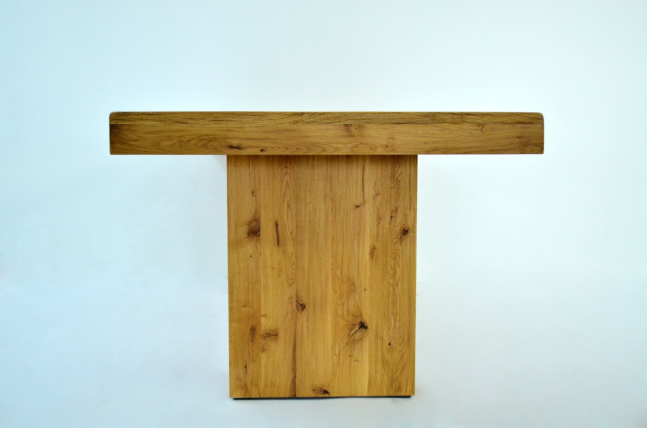 table solid oak free photo