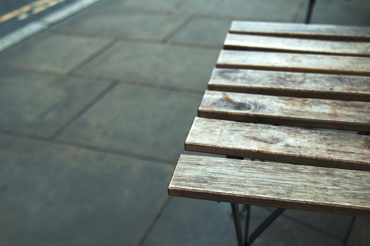 table urban wooden free photo