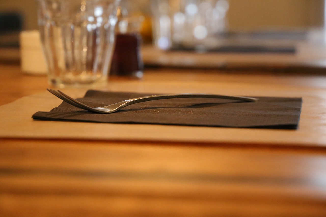 table fork food free photo