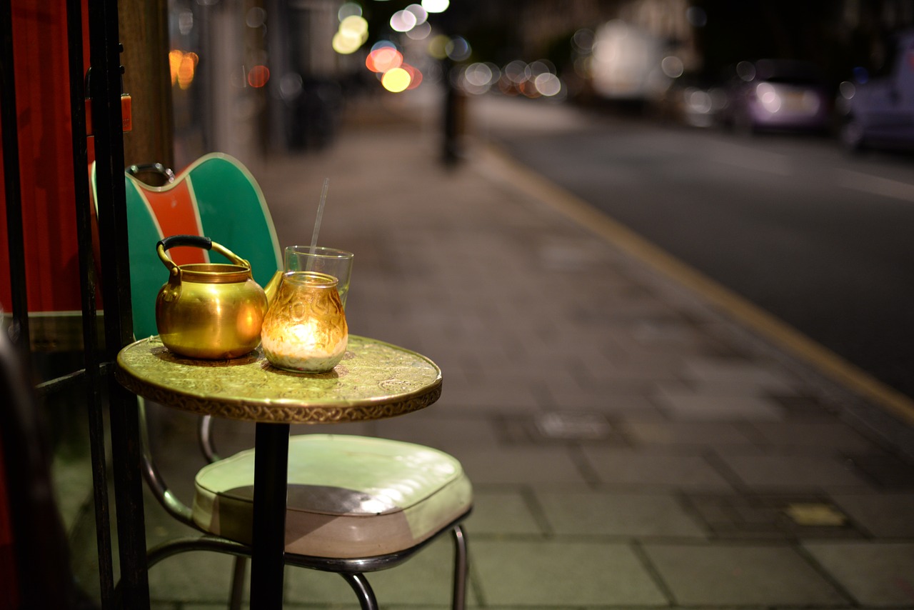 table street night free photo
