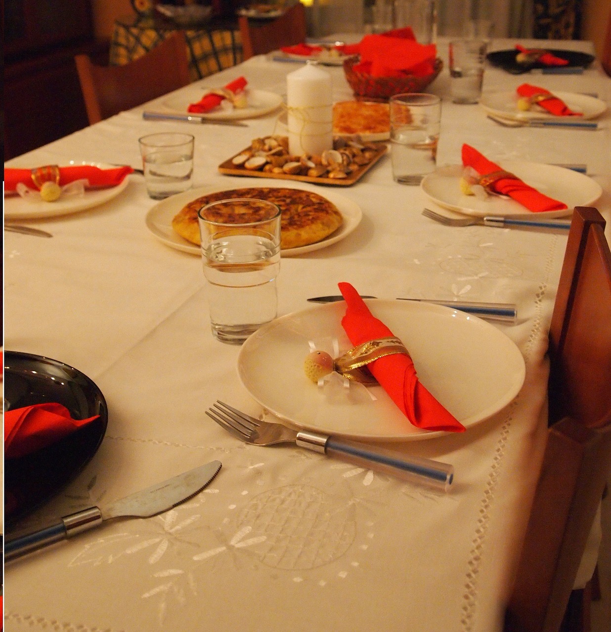 table christmas cutlery free photo