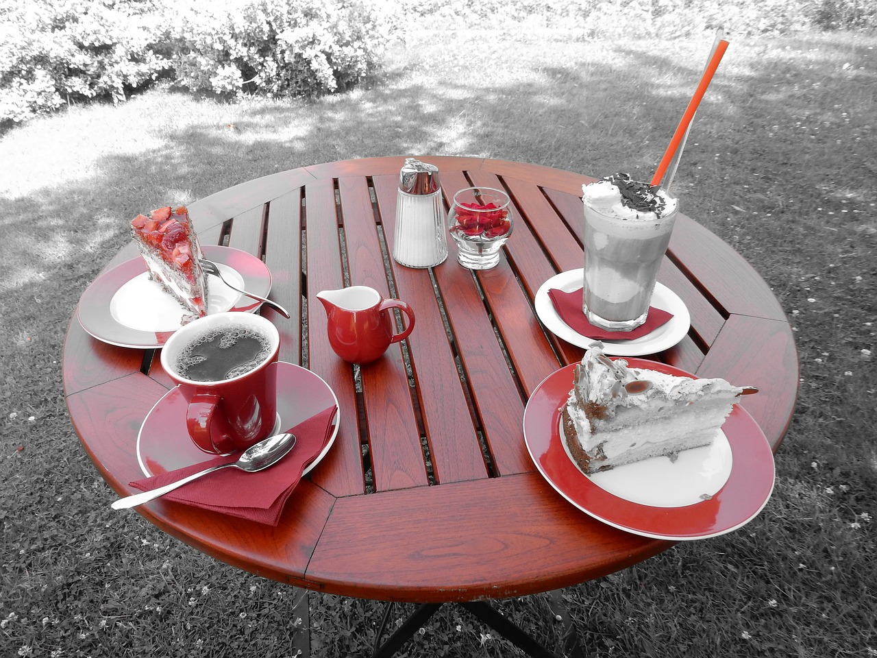 table coffee latte macchiato free photo