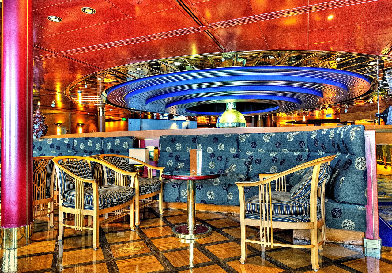 table and chairs cruise ship cruise free photo