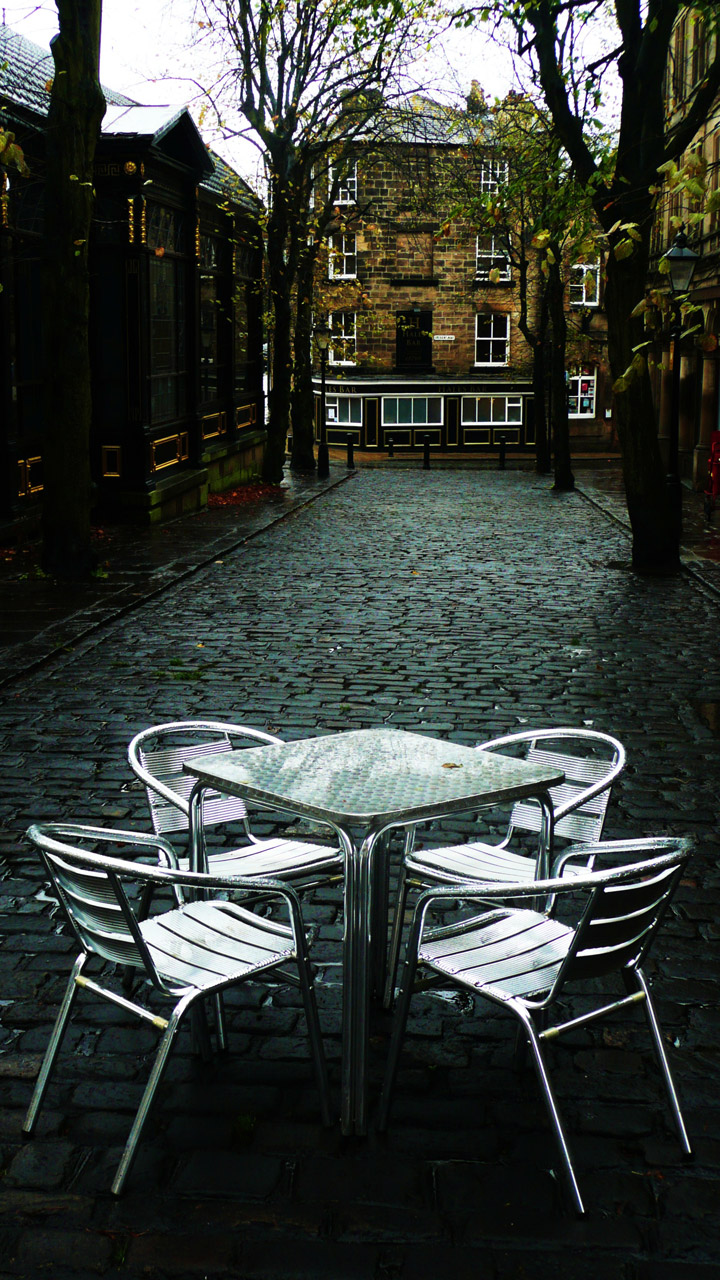 table street chairs free photo