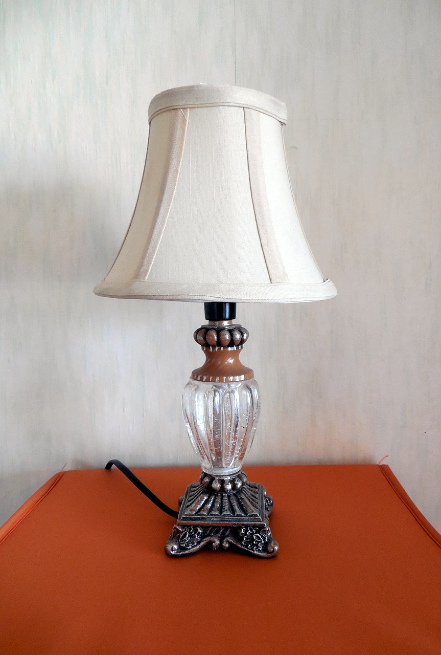 table lamp lamp lampshade free photo