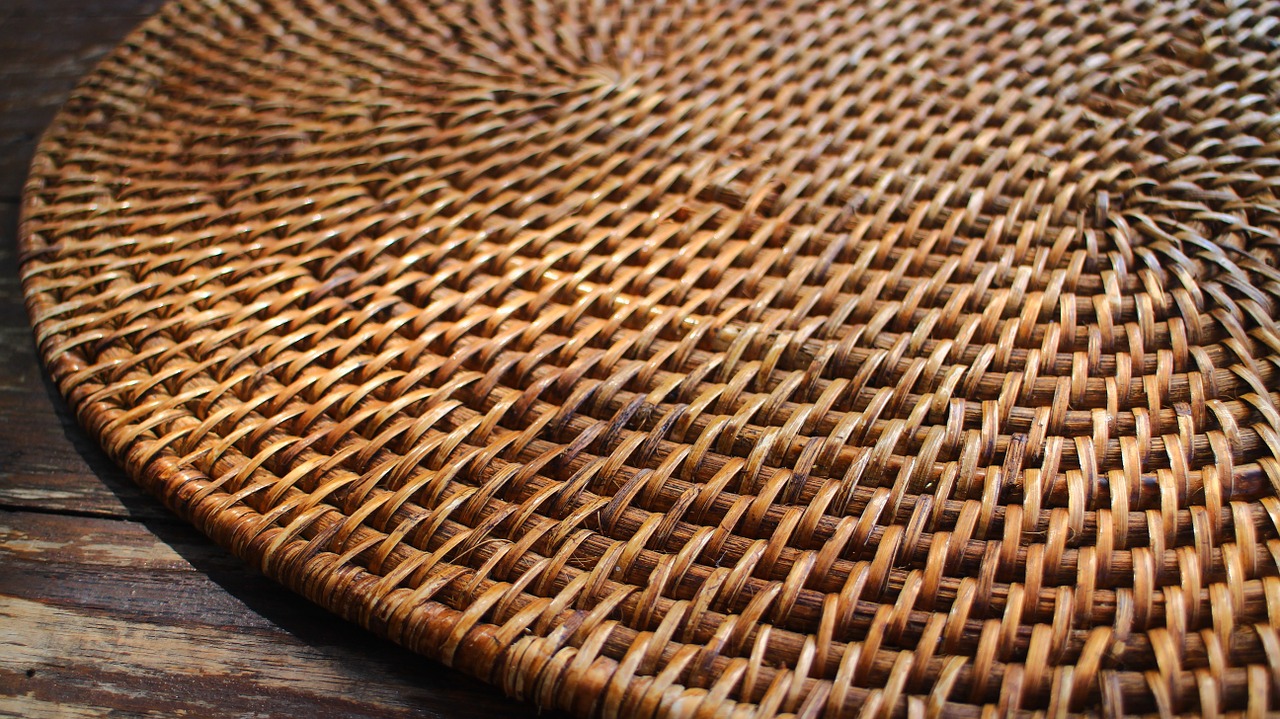 table mat bamboo desk free photo