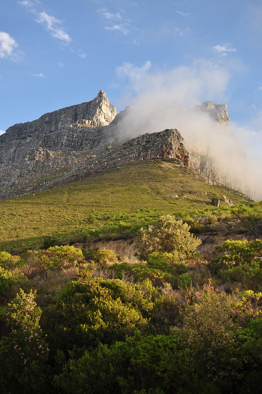 table mountain cape town south africa free photo