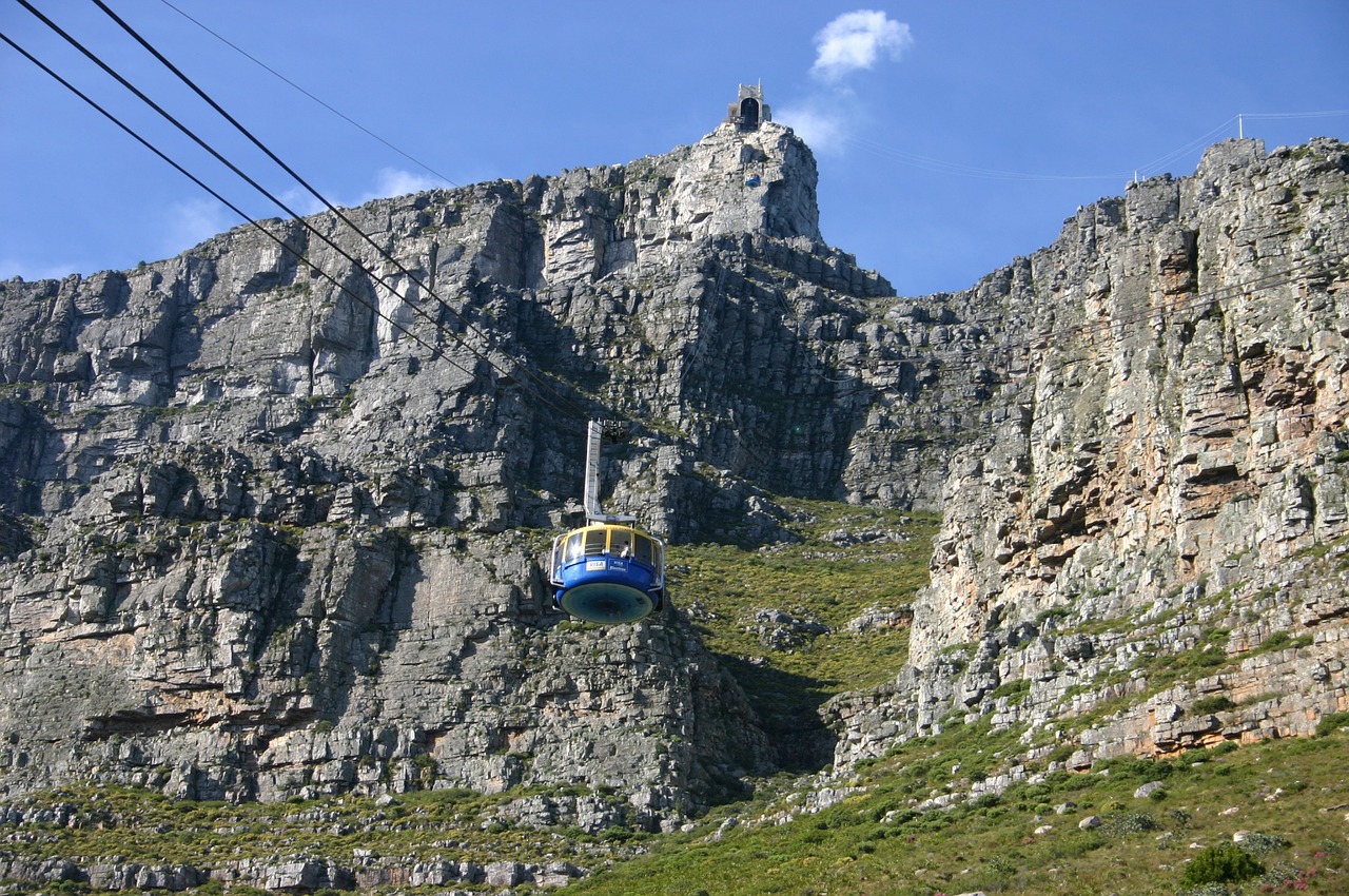 table mountain south africa cable car free photo