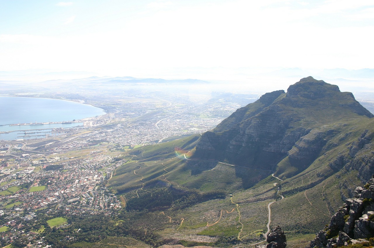 table mountain south africa cape town free photo